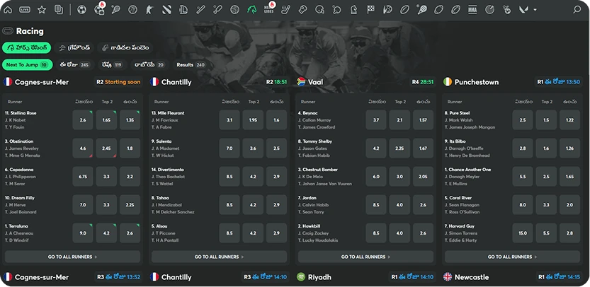 bc game casino sports betting racing in telugu
