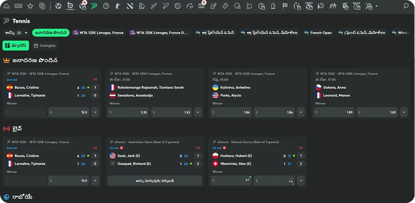 bc game casino sports betting tennis in telugu
