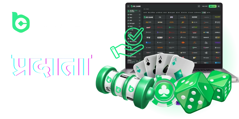 game providers at the bc game casino in hindi