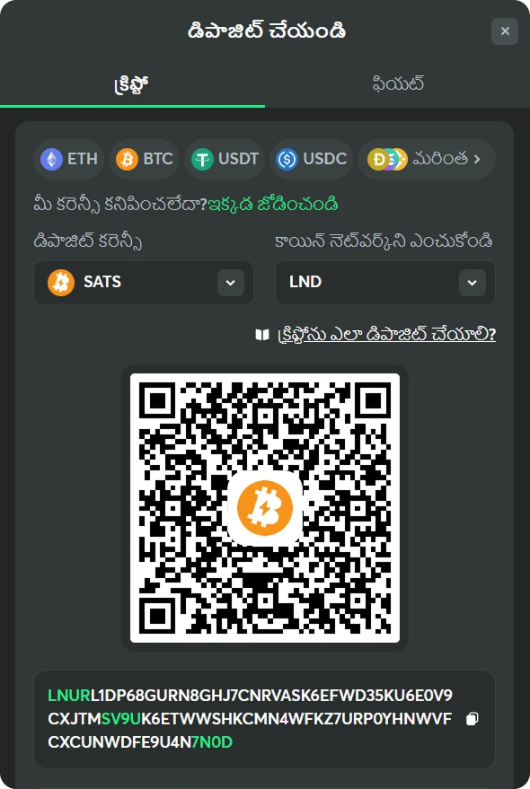 crypto deposit methods bc game casino telugu