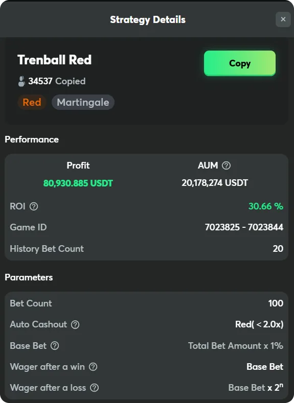 bc crash game martingale strategy details