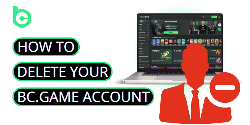 how to delete a bc game account